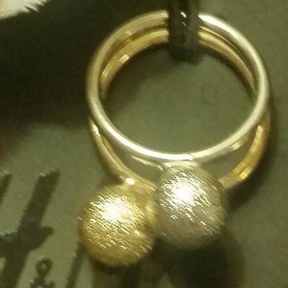 H&M Gold/Silver Ball Rings - Picture 3 of 3
